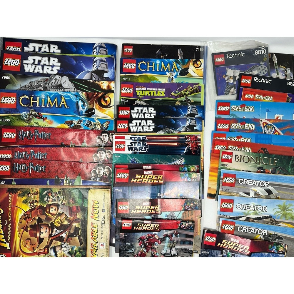 LEGO Instructions Manuals ONLY Mixed Lot of 32  Star Wars Harry Potter